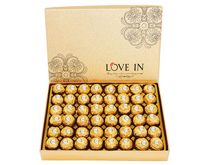 Scatole di imballaggio regalo di lusso di caramelle dolci al cioccolato all'ingrosso di rettangolo più vendute di lusso personalizzate - Product Image 1