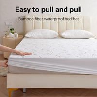 Housse de matelas imperméable en bambou, résistante aux liquides, avec couche d'air, pour animaux domestiques, usage domestique
