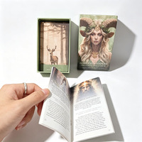 Servicio de Impresión de Cartas Oracle Personalizadas de Fabricante Profesional OEM, Mazo Goddess Whispers con Estuche Rígido y Libro de Instrucciones