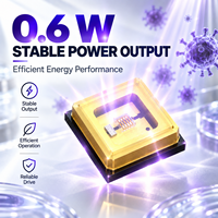 Source de lumière LED ultraviolette fiable 5V 6V 100mA en céramique AlN SMD pour la purification de l'air, puce LED UVC germicide
