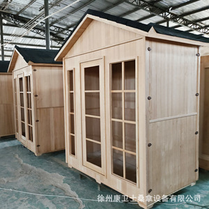 Sauna exterior hecha a medida con madera de hemlock, calefacción de roca volcánica de 4500W para uso familiar en hoteles. - Product Image 1