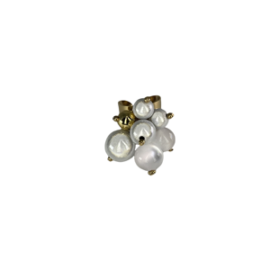 Pearl <b>Ring</b> 316L Stainless Steel PVD Gold Plating Sustainable Resistant Jewelry For Women Fashion Accessory - Product Image 1