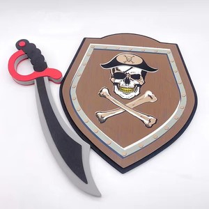 Vente chaude sûr mousse EVA souple enfants mini anime jouet épée et bouclier ensemble Kids Play Knights - Product Image 6