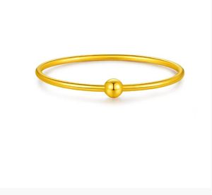 Xinfly Luxury Women's 24K Real Yellow Gold 999 Fine <b>Bangle</b> Jewelry Custom <b>Engraved</b> Wedding Engagement Anniversary Gifts Trendy - Product Image 2
