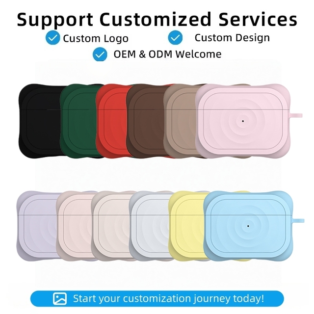 Smooth Real Silicone Earphone Protector Ripple Design Dustproof Soft Earphone Protective Case for AirPods Pro 2/3/4