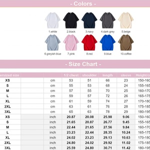 Custom Logo 260GSM Heavy Weight <b>Box</b> 100% Cotton <b>Drop</b> Shoulder Oversized Cropped Boxy Plus Size T Shirts for Men High Knitted - Product Image 2