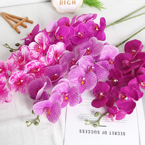 Orquídeas Phalaenopsis Artificiales Lc, Tallo Largo, Color Rosa Blanco, Tacto Real, Decoración de Bodas, Flores de Plástico PVC - Product Image 2