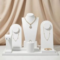 Ensemble de supports de présentation de bijoux en forme de cube pour la photographie, pour boucles d'oreilles, colliers, bracelets, élégant et réglable