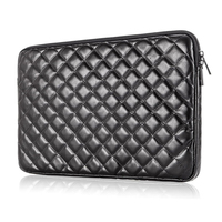 Sac de protection personnalisé en cuir PU matelassé gonflé pour ordinateur portable