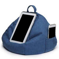 Grand pouf à livres Coussin Kindle Support pour tablette Ipad Sac à haricots Porte-livres