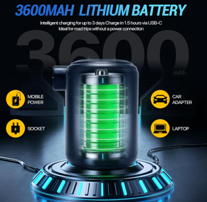 Bomba <span class=keywords><strong>de</strong></span> Aire Manual Portátil <span class=keywords><strong>de</strong></span> 3600mAh, Mini Bomba para Inflar Artículos <span class=keywords><strong>de</strong></span> Camping, Flotadores <span class=keywords><strong>de</strong></span> Piscina, Colchones Inflables, Anillos <span class=keywords><strong>de</strong></span> Natación y Bolsas <span class=keywords><strong>de</strong></span> Almacenamiento al Vacío - Product Image 5