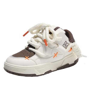 Baskets Montantes <span class=keywords><strong>Femme</strong></span> 2025 Blanches "Bread Shoes" à Lacets Toutes Saisons Plateforme Décontractées pour Printemps Automne - Product Image 5