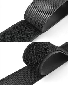 Cinta de Gancho y Bucle para Coser, de 1 y 2 Pulgadas de Ancho, en Blanco y Negro, para Ropa, Bolsas, Zapatos y Manualidades - Product Image 1