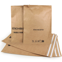 Enveloppe d'expédition en papier kraft brun écologique, résistante aux déchirures, personnalisable avec un MOQ élevé, pour vêtements et colis