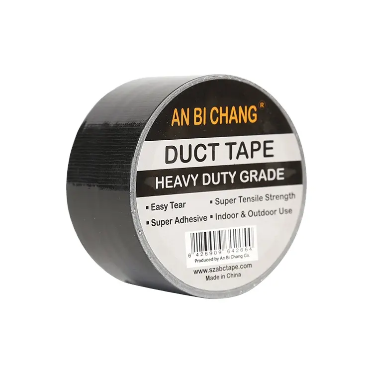 Air Conditioner Heat Resistance Black Custom Printed Super Strong Pvc Craft Cloth Duct Tape Adhesive