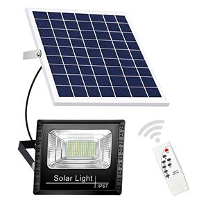 Projecteur de haute qualité ip67 étanche 25W 35W 60W 80W 200W projecteur solaire avec projecteurs solaires télécommandés