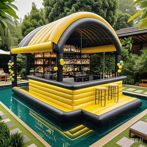 Backyard Commercial Inflatables Multi-personne Loisirs Canapé Chaise Longue Rangée Flottant Gonflable Bar <span class=keywords><strong>Piscine</strong></span> avec Sièges - Product Image 5