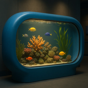 Filtre écologique en fibre de verre moderne de 2m pour la pisciculture Aquarium 1000L sur support Arowana pour le salon - Product Image 2