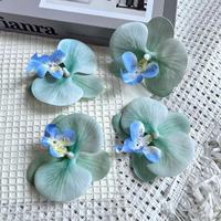 Tête de fleur de Phalaenopsis, fleur artificielle, épingle à cheveux, accessoires de coiffure, matériel floral, impression 3D Phalaenopsis