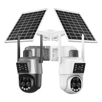 Caméra de sécurité IP solaire 1080P à double mode WiFi/4G avec détection de mouvement IA, installation facile, pour usage extérieur et maison intelligente