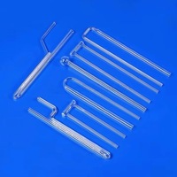 Échantillons BET personnalisés GC, tube en verre de quartz fondu, tube en verre transparent pour analyseur de taille de pores