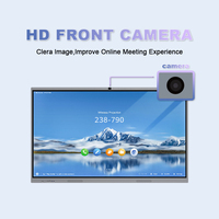 Tableaux interactifs tactiles 20 points 55/65/75/86/98/100/110 pouces 4K 120Hz Android Windows Écran interactif intelligent pour salle de conférence