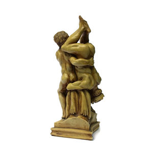 Escultura de Resina Vintage de Hércules Luchando con Diomedes, 11.5 Pulgadas de Alto - Product Image 2