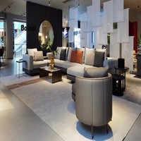 2025 Boloni Ensemble de table basse de canapé au design moderne haut de gamme personnalisé pour l'extérieur, l'intérieur et le salon.