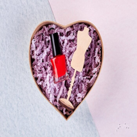 Boîtes grises personnalisées pour l'emballage du vernis à ongles, coffret cadeau