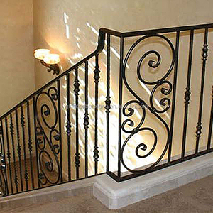 Tùy Chỉnh Sơn Tĩnh Điện Rèn Sắt Hiên Lan Can Trong Nhà Rèn Sắt Cầu Thang - Product Image 6