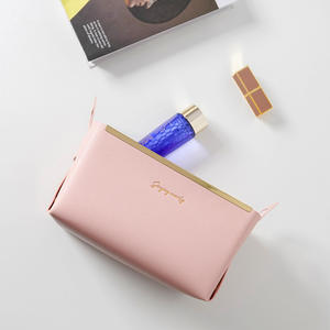 Panier de rangement de bureau pliable pour les soins de la peau ménagers cosmétiques Textile tissu artisanat boîte de rangement en cuir de Style nordique - Product Image 3