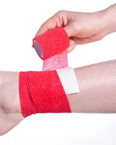Venta caliente de grado médico auto-adhesivo de cinta elástica no tejida vendaje cohesivo