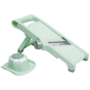 قطاعة فواكه يدوية للمطبخ ماندولين شاسيه بطاطس قابلة للتعديل من البلاستيك - Product Image 1