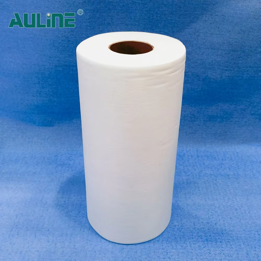 OEM/ODM White Pp Wood Pulp Spunlaced Nonwoven Spa Facial Cleansing Cloth Wipes