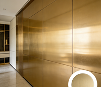 Panneau composite en aluminium brossé ACP, revêtement mural extérieur moderne pour salle de bain, ignifuge, avec des caractéristiques écologiques