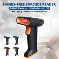 Escáner de Códigos de Barras 1D/2D Inalámbrico USB ENKSCAN con Diseño Ergonómico, 2000mAh, 1 Año de Garantía, Fácil Operación, Compatible con Múltiples Sistemas Operativos