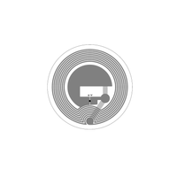 H25F(D) Individuell Bedruckte Epoxy Anti-Metall NFC RFID Schlüsselanhänger Visitenkarten-Kompatibel ISO14443A FM11RF08 Chip PVC-Tag Langlebig