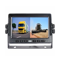 7 pouces TFT Lcd sécurité AHD voiture moniteur caméra 2CH Quad Split enregistreur système de vue arrière pour maïs combiner Bus camion tracteur