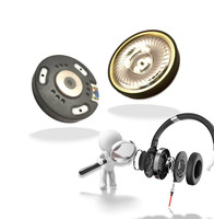 Huayunxin HW50S 50mm 32ohm 120db 100mw pilote dynamique pour écouteurs peek titanium plaqué diaphragme intra-auriculaire haut-parleur HIFI