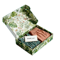 Boîte d'expédition rigide en carton ondulé avec logo personnalisé gratuit, pelliculage mat, estampage à chaud or, finition mate, matériaux recyclés, pour vêtements