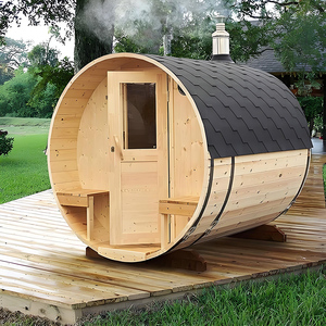 Facile installazione 4-6 persona finestre panoramiche barilotto all'aperto vapore <span class=keywords><strong>Spa</strong></span> vasche per <span class=keywords><strong>Sauna</strong></span> camere - Product Image 4