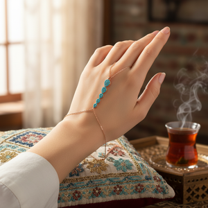 สร้อยข้อมือห้าลูกแพร์รูปร่างนิ้วขายส่งแฮนด์เมด925เงินตุรกีนิ้วสร้อยข้อมือแฟชั่นอินเทรนด์สำหรับผู้หญิง - Product Image 3