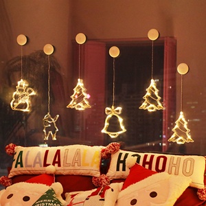 Luces LED Decorativas Navideñas con Diseño Creativo de Santa Claus, Renos, Estrellas y Luna, en Oferta - Product Image 5
