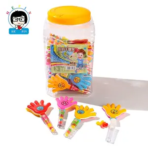Venta al por mayor aplaudiendo manos en forma de juguete caramelo colorido Jelly Bean sabor afrutado caramelo para niños