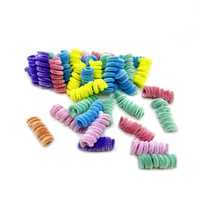 Jouet pour chat en peluche couleur macaron, interactif, à ressort, pour chat d'intérieur