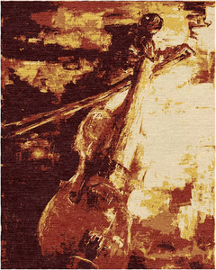 Ensemble de tapis en laine abstraite de style persan noué à la main pour chambre à coucher de porte de salon et plus - Product Image 5