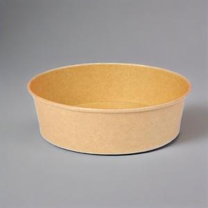 Tazón de papel para llevar ecológico personalizado al por mayor, contenedor de comida, tazón de comida Kraft, tazón de papel con tapa - Product Image 5