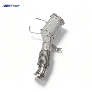 Downpipe haute performance pour BMW B58 X5 X6 735 740 3.0T avec OPF, échappement turbo à haut débit en acier inoxydable 304, bouclier thermique - Product Image 4