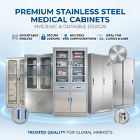 Armoire de rangement pour médicaments avec porte en verre verrouillable, directement de l'usine, pour les centres de santé