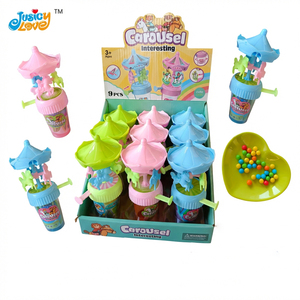 Jouets en plastique lumineux et amusants pour enfants, carrousel <span class=keywords><strong>de</strong></span> bonbons, vente chaude à prix abordable - Product Image 1